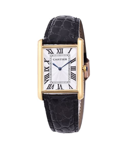 cartier 748373px|cartier leather tank watch.